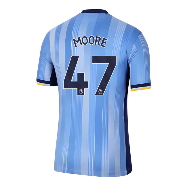 2024-2025 Tottenham Hotspur Away Shirt (Kids) (Moore 47)-SoccerKits Hub | Buy Soccer Jerseys Online